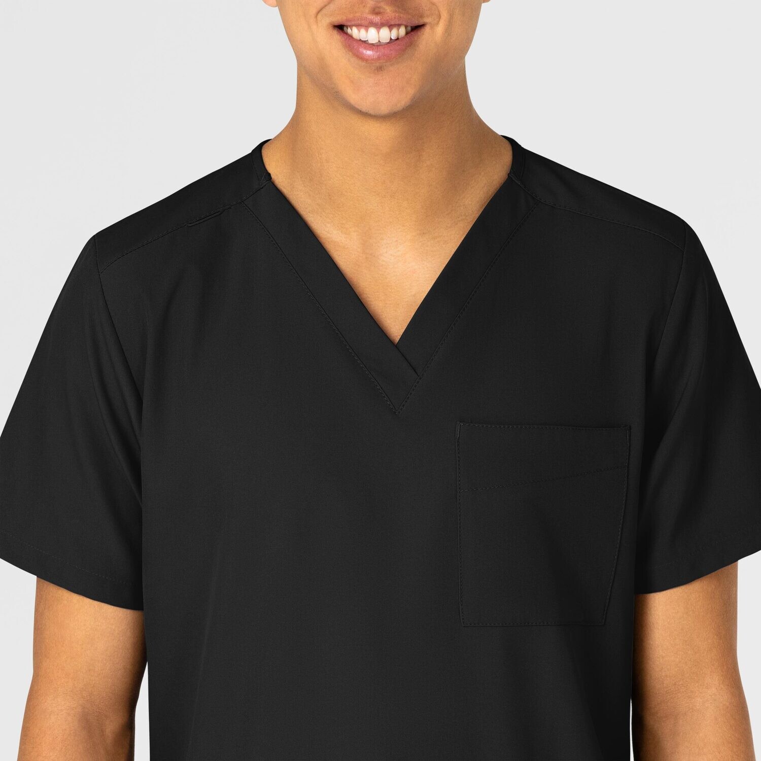 Casacca unisex 6855 scollo a V black