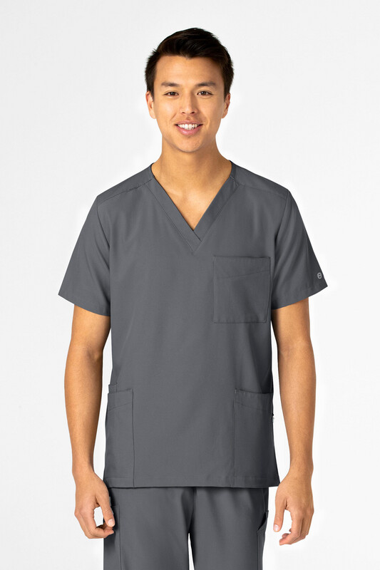 Casacca unisex 6855 scollo a V pewter
