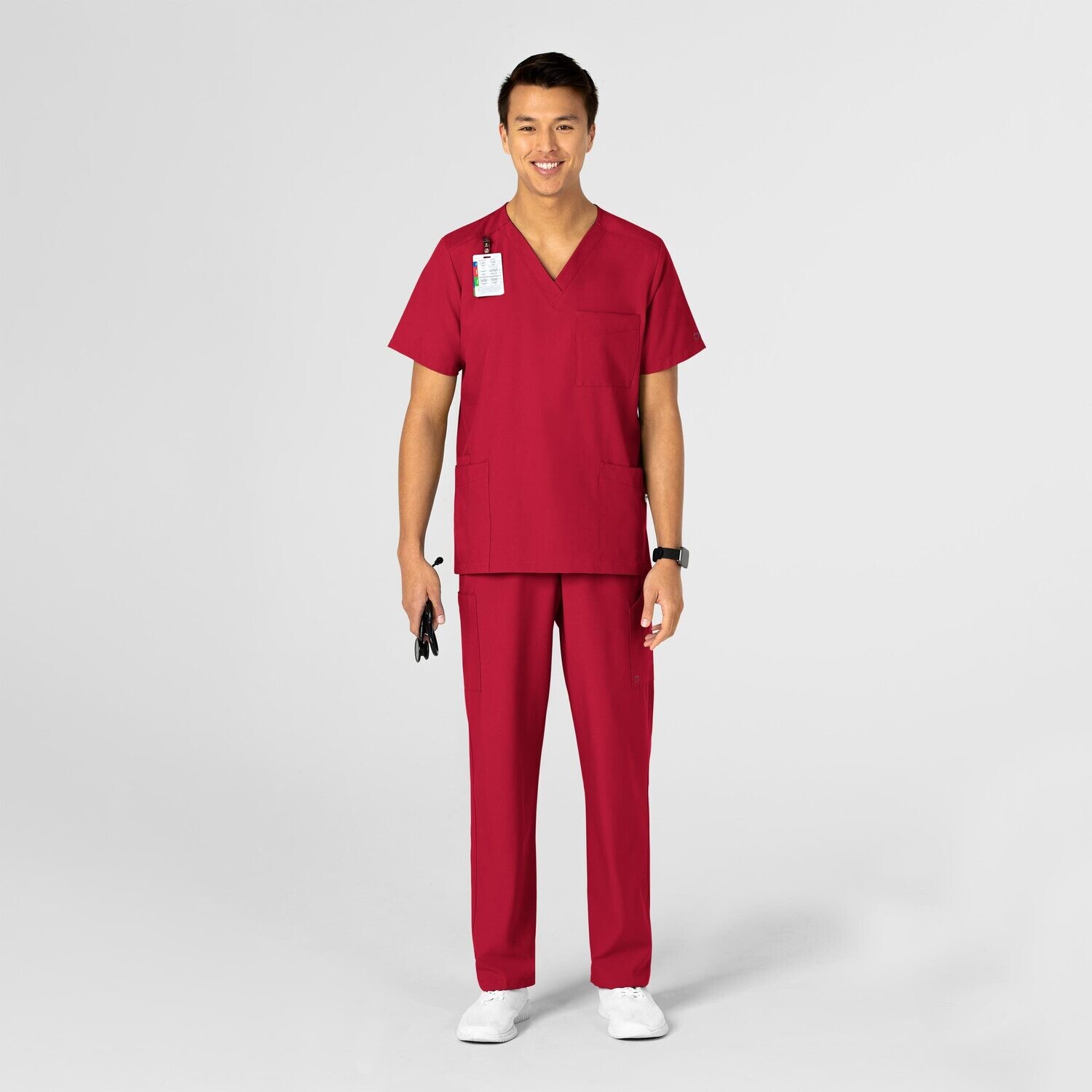 Casacca unisex 6855 scollo a V red