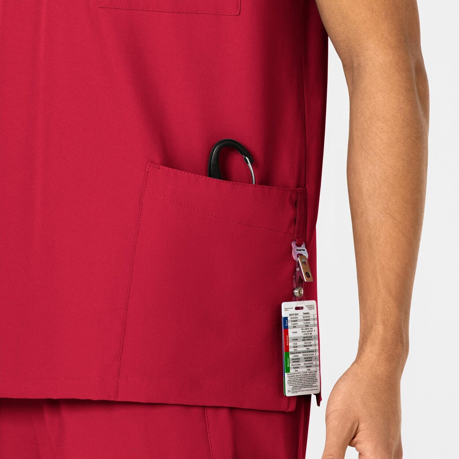 Casacca unisex 6855 scollo a V red