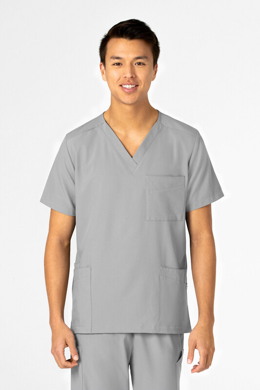 Casacca unisex 6855 scollo a V grey