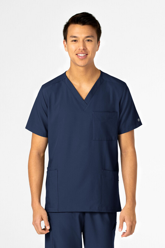 Casacca unisex 6855 scollo a V navy blue