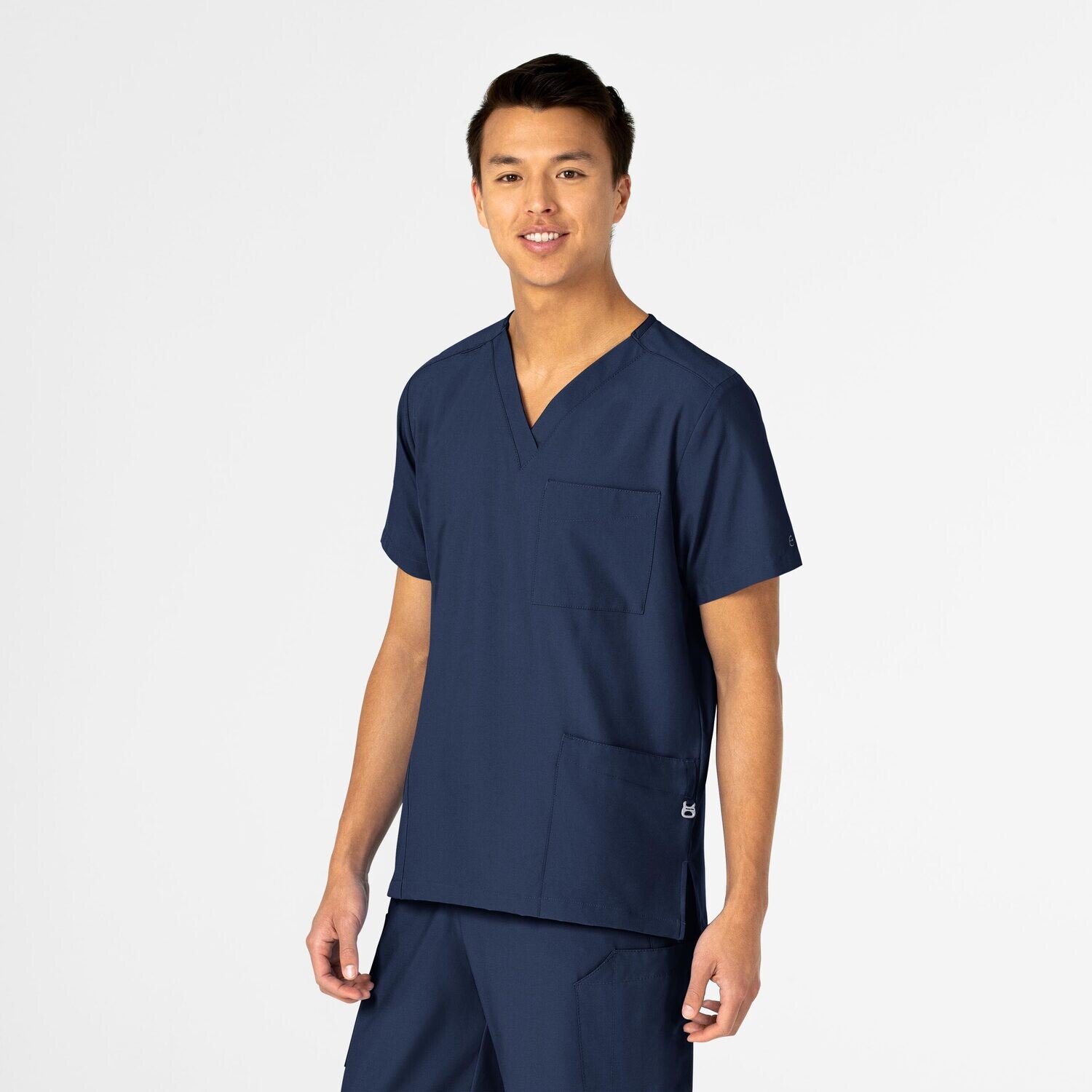 Casacca unisex 6855 scollo a V navy blue