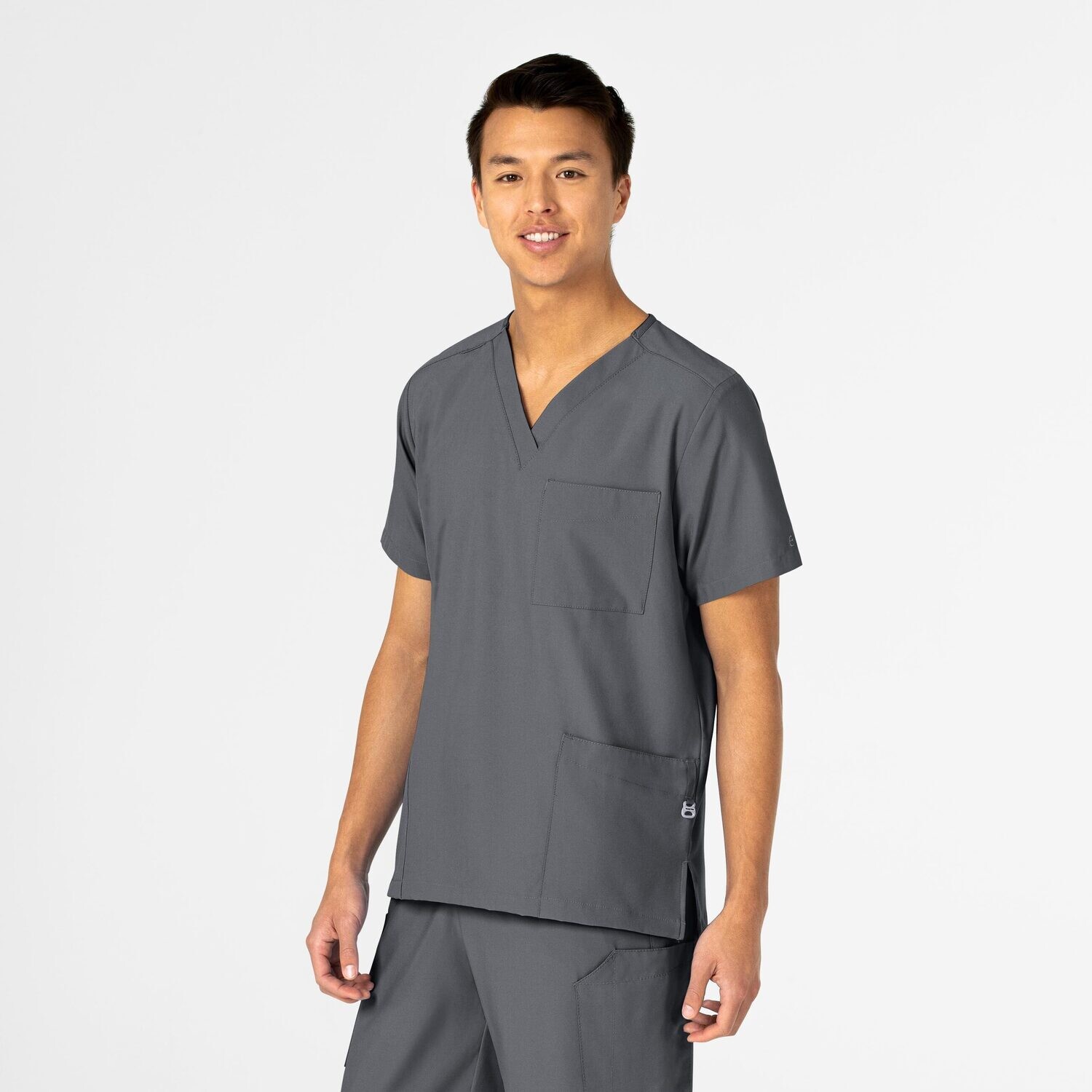 Casacca unisex 6855 scollo a V pewter