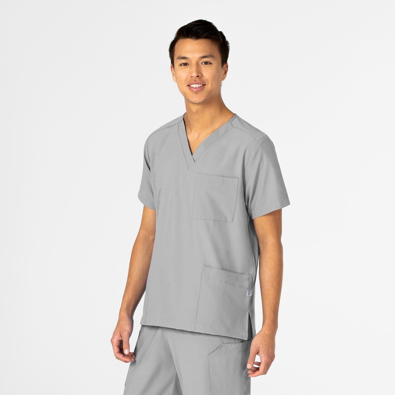 Casacca unisex 6855 scollo a V grey