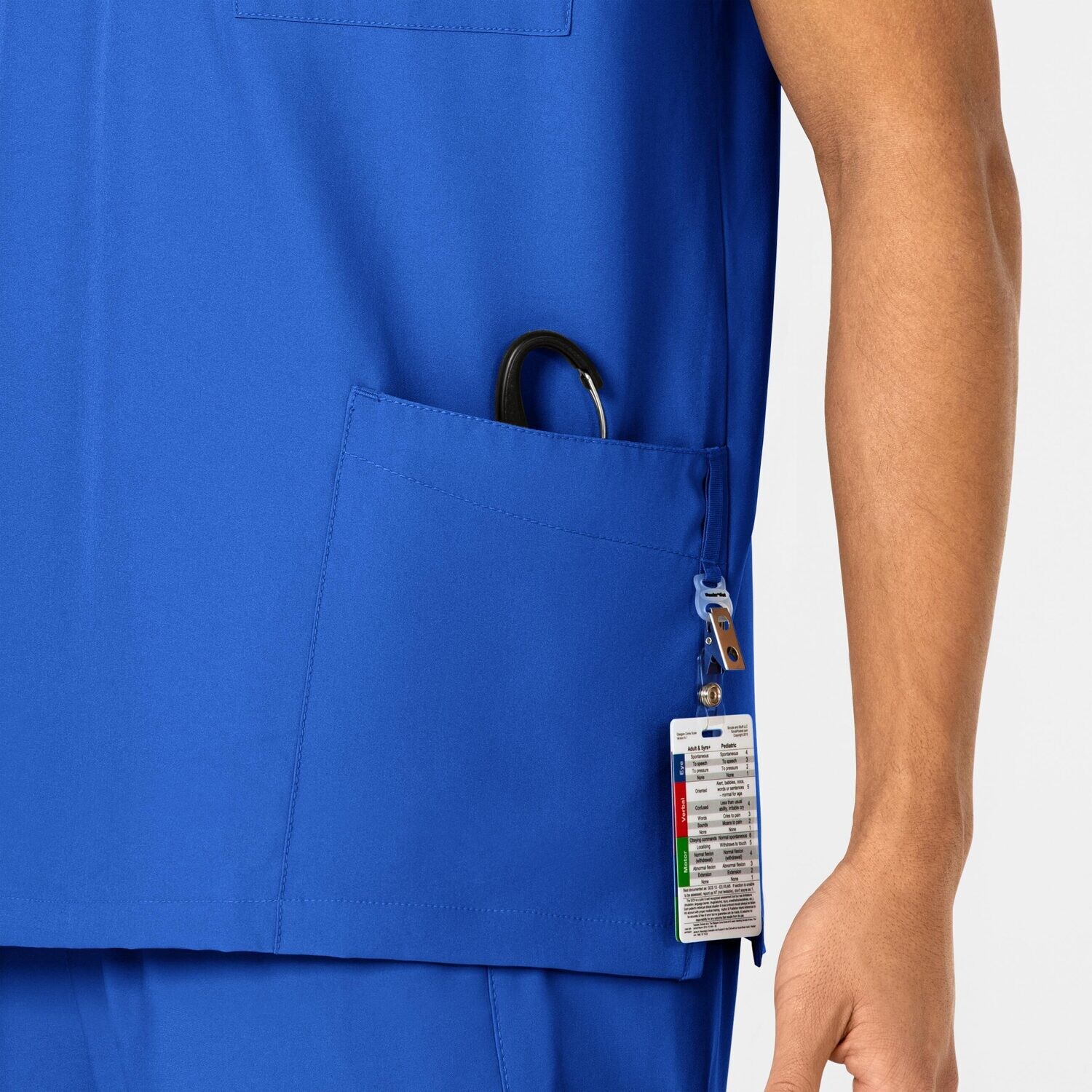 Casacca unisex 6855 scollo a V royal blue