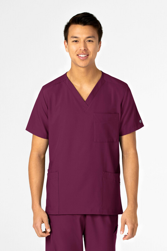 Casacca unisex 6855 scollo a V wine