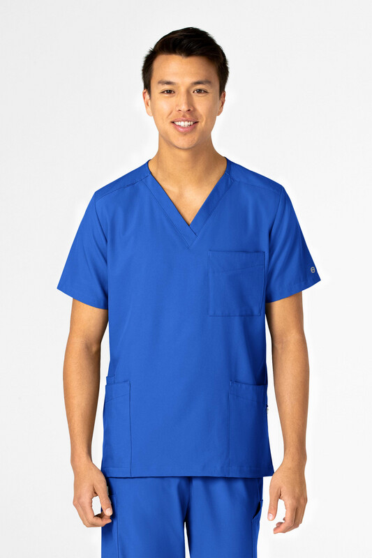 Casacca unisex 6855 scollo a V royal blue