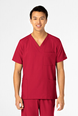 Casacca unisex 6855 scollo a V red
