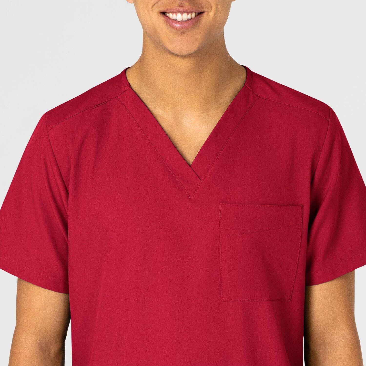 Casacca unisex 6855 scollo a V red