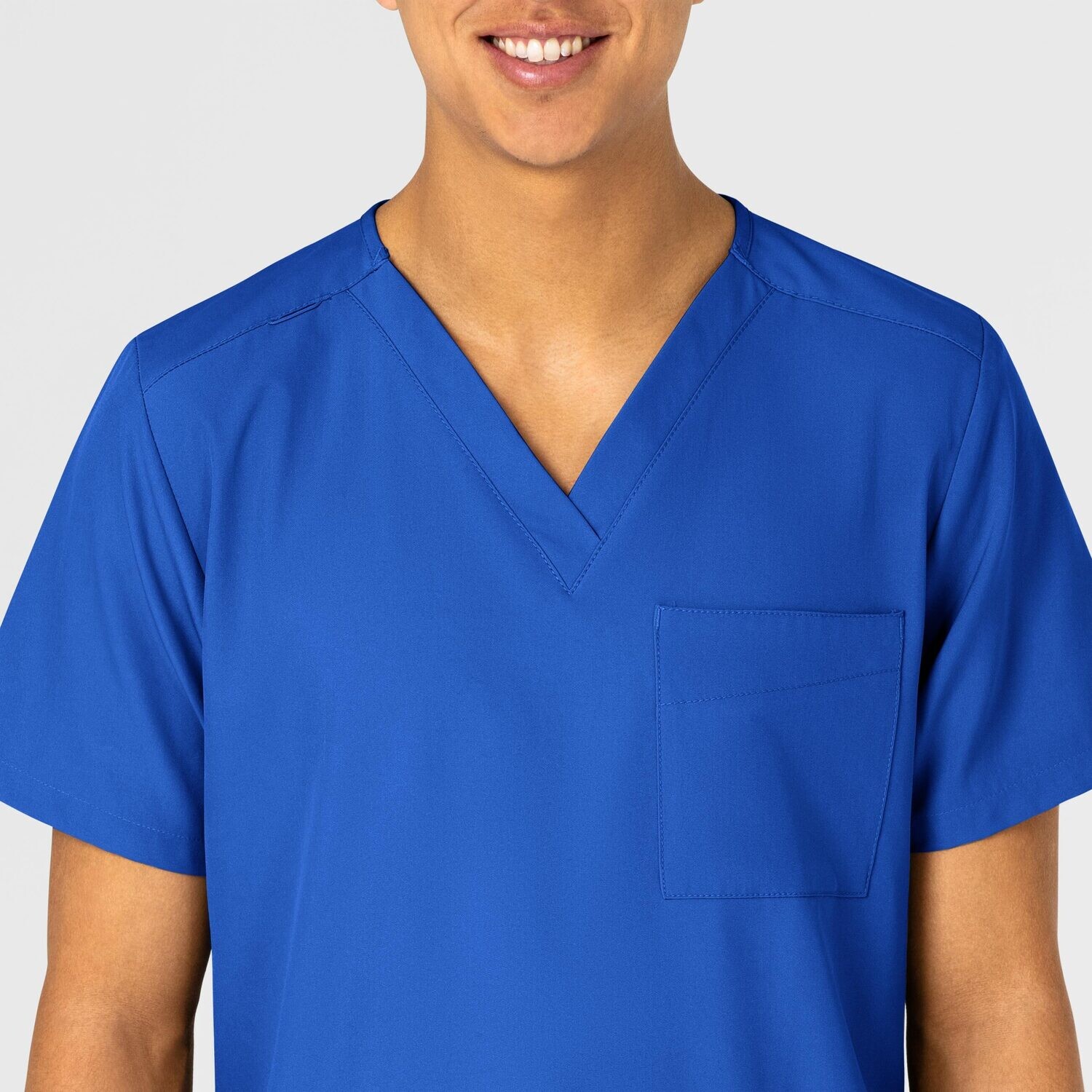 Casacca unisex 6855 scollo a V royal blue