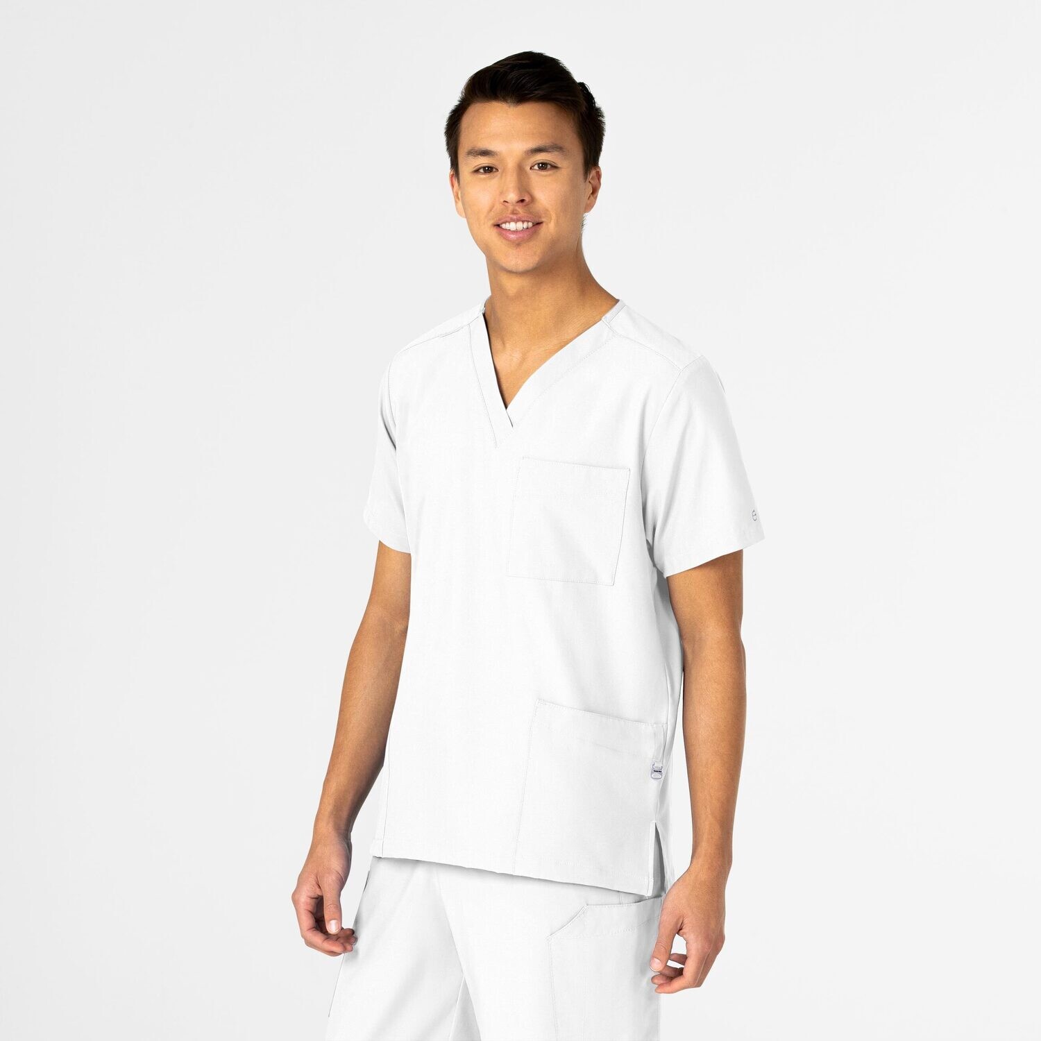 Casacca unisex 6855 scollo a V white