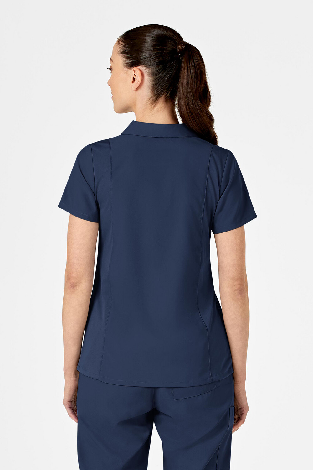Casacca donna 6955 scollo a V polo navy blue