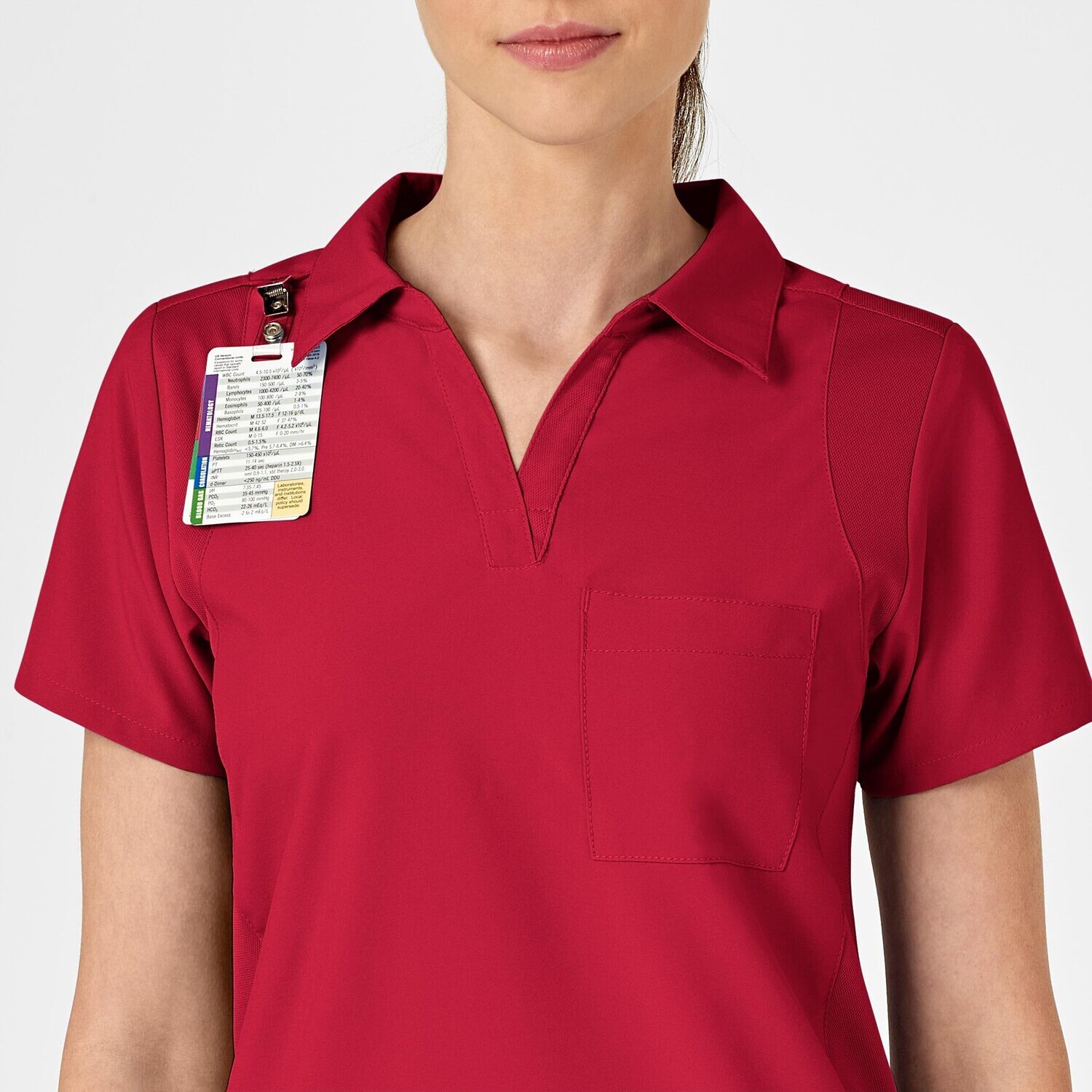 Casacca donna 6955 scollo a V polo red