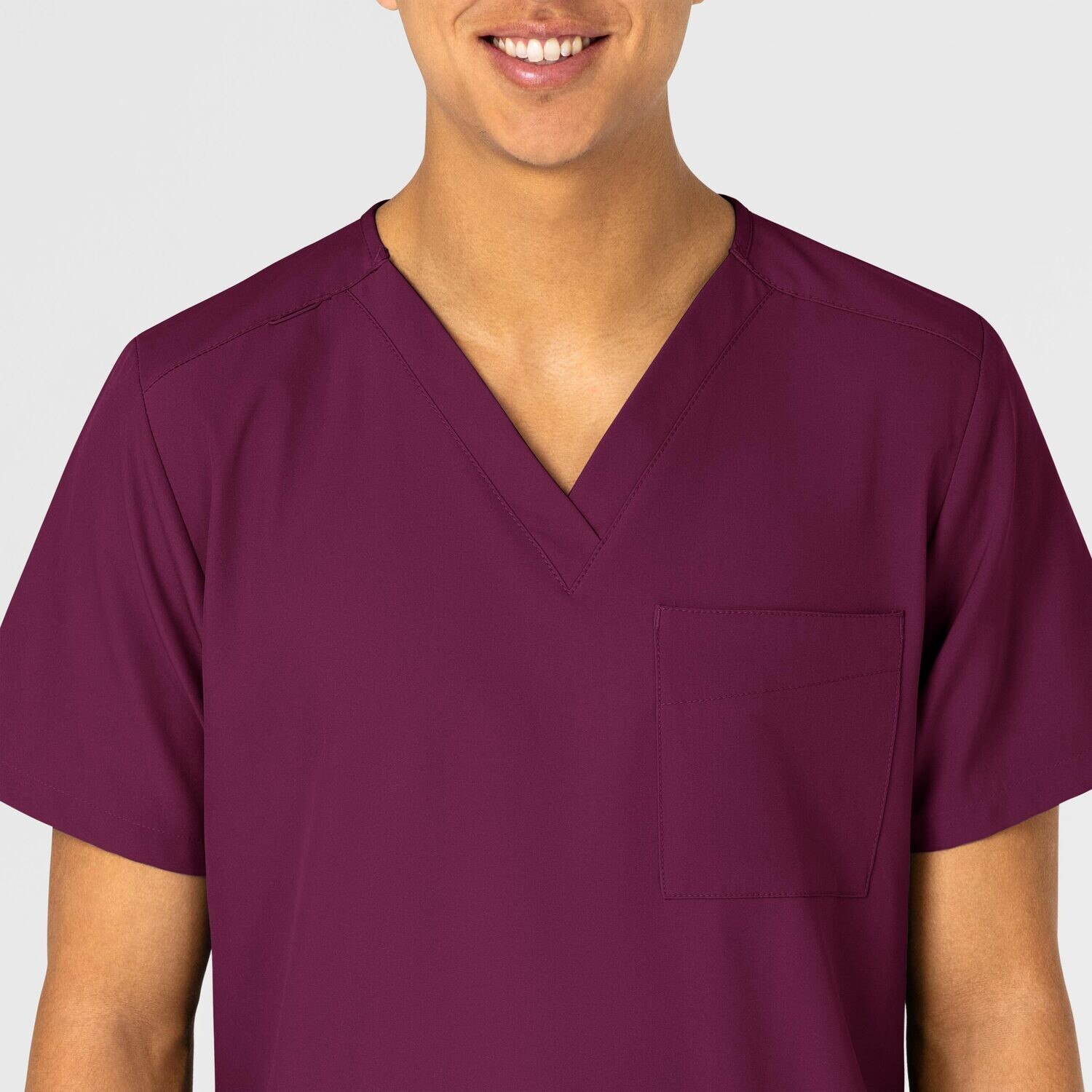 Casacca unisex 6855 scollo a V wine