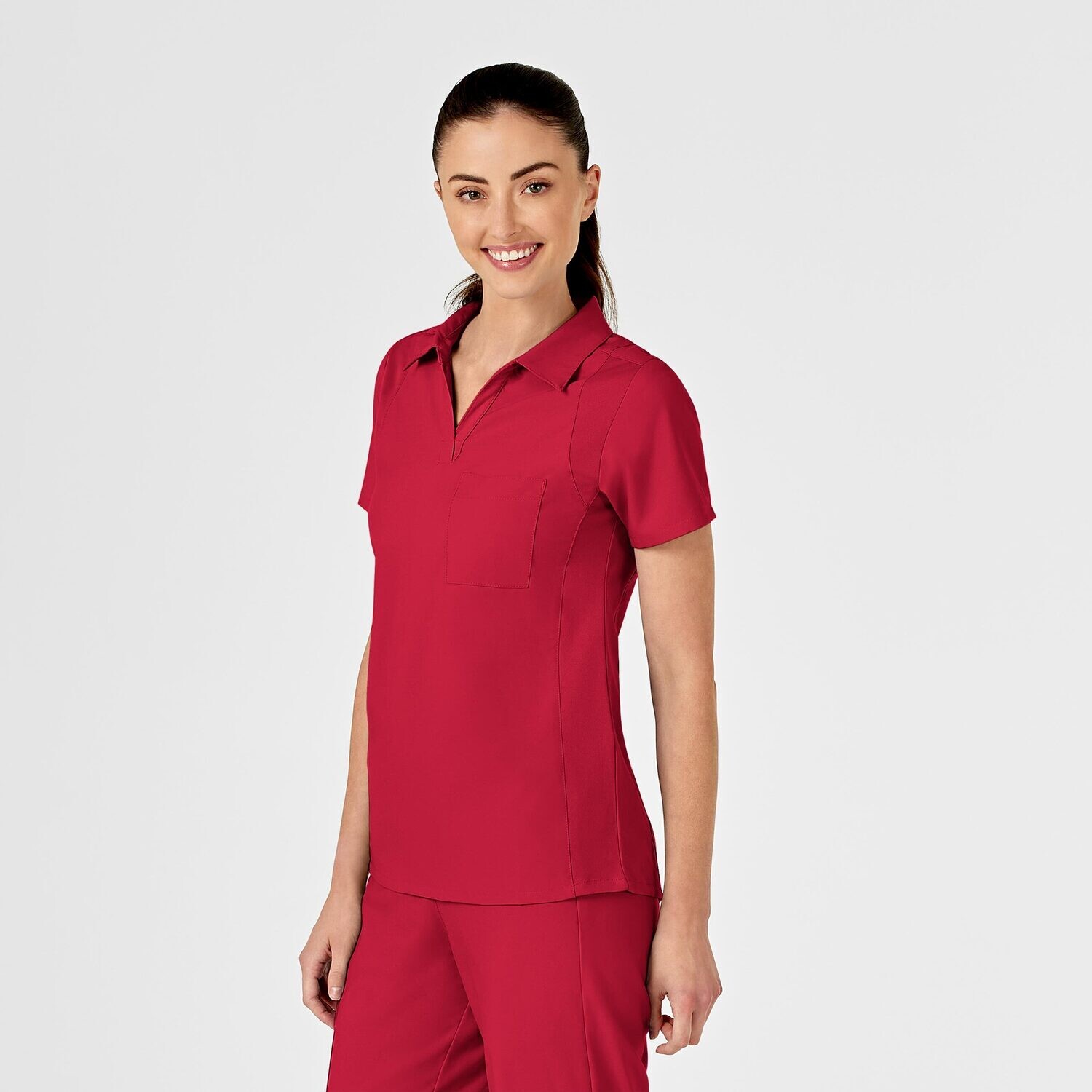 Casacca donna 6955 scollo a V polo red