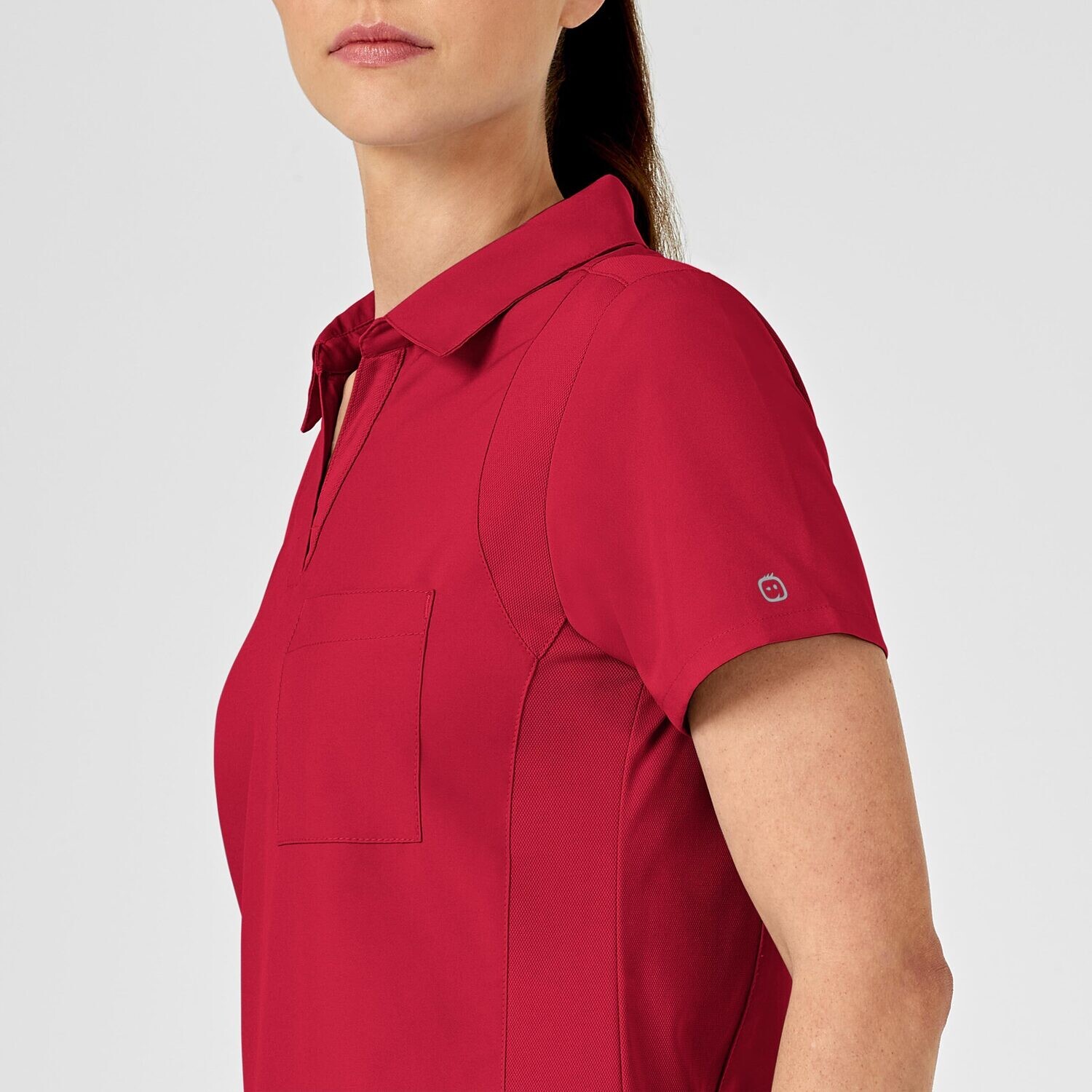 Casacca donna 6955 scollo a V polo red