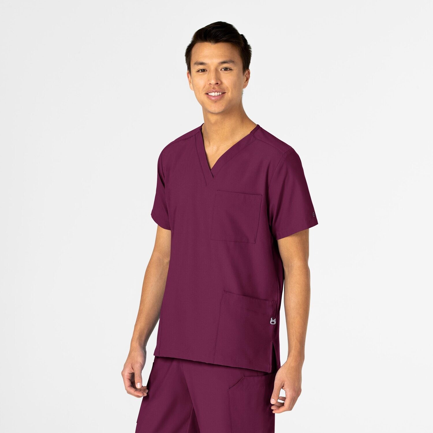 Casacca unisex 6855 scollo a V wine