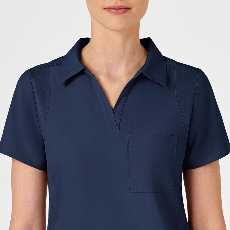 Casacca donna 6955 scollo a V polo navy blue