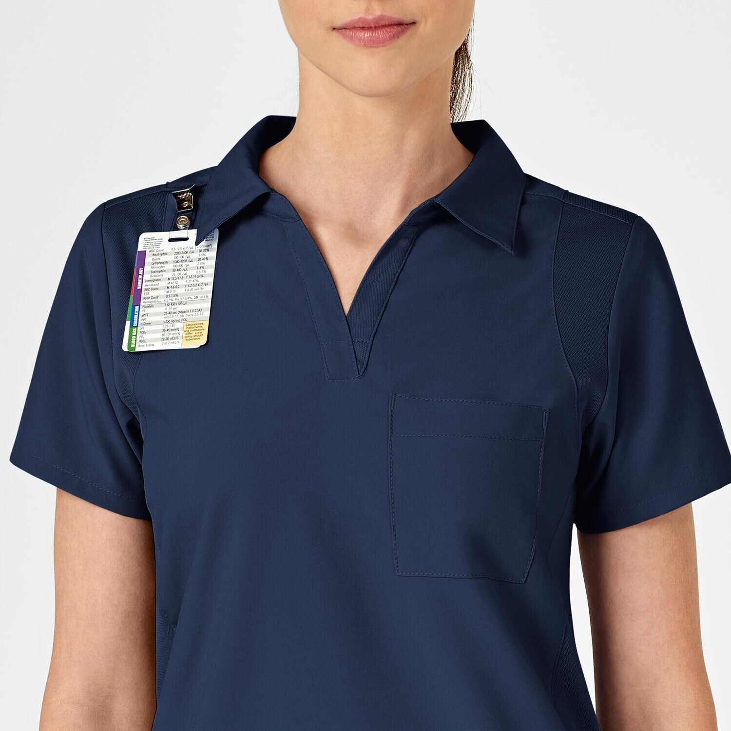 Casacca donna 6955 scollo a V polo navy blue
