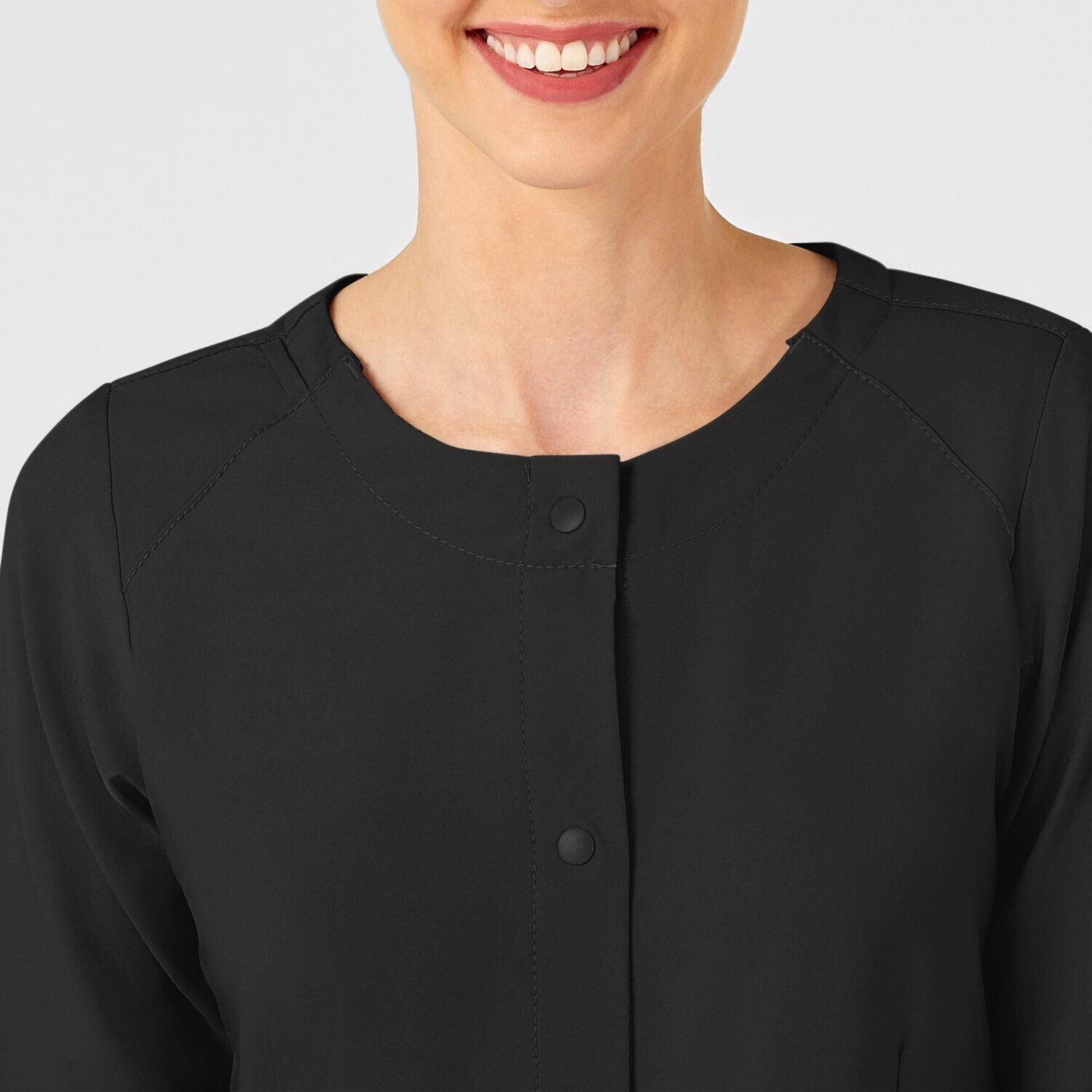 Casacca donna 8155 girocollo manica lunga black