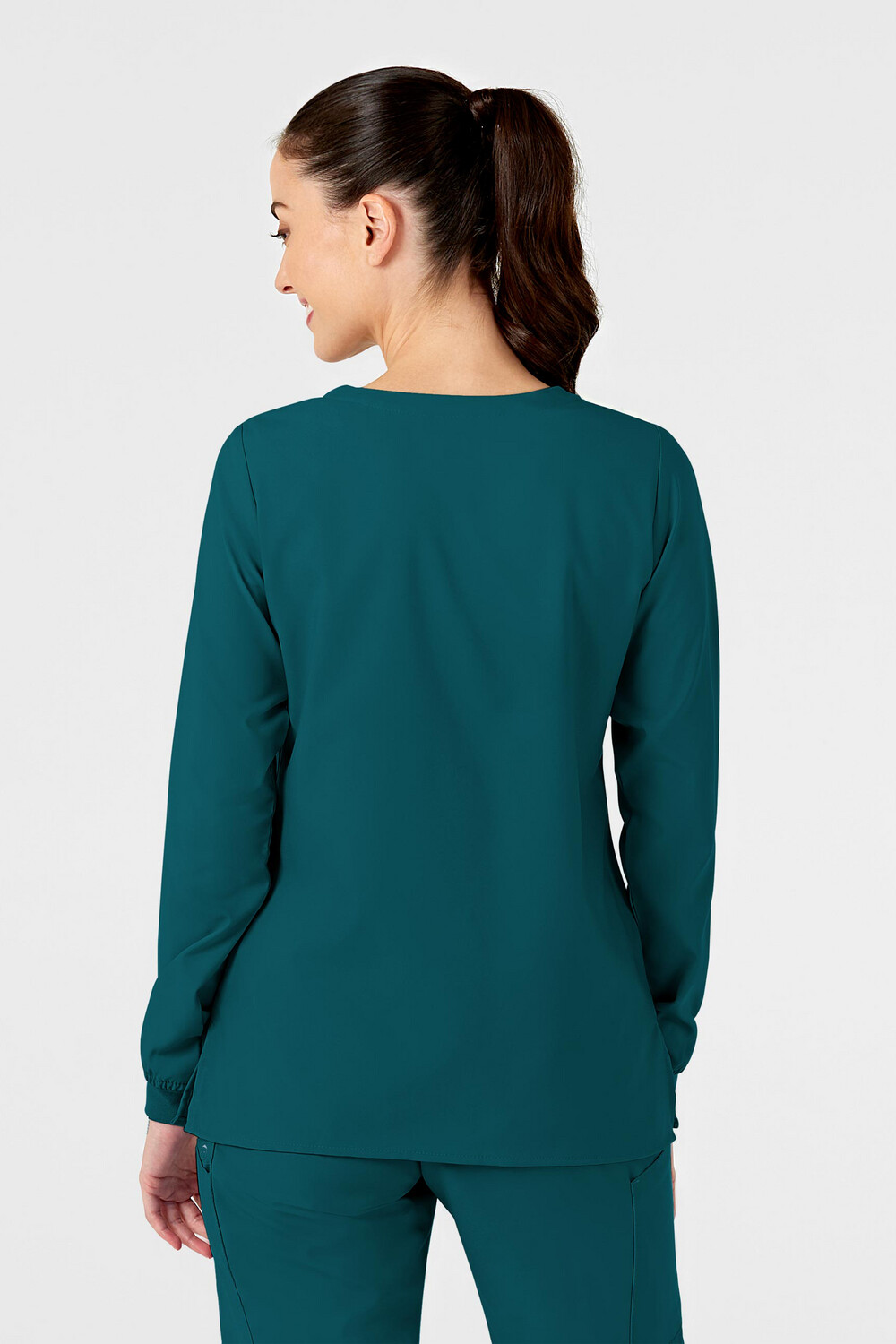Casacca donna 8155 girocollo manica lunga caribbean blue