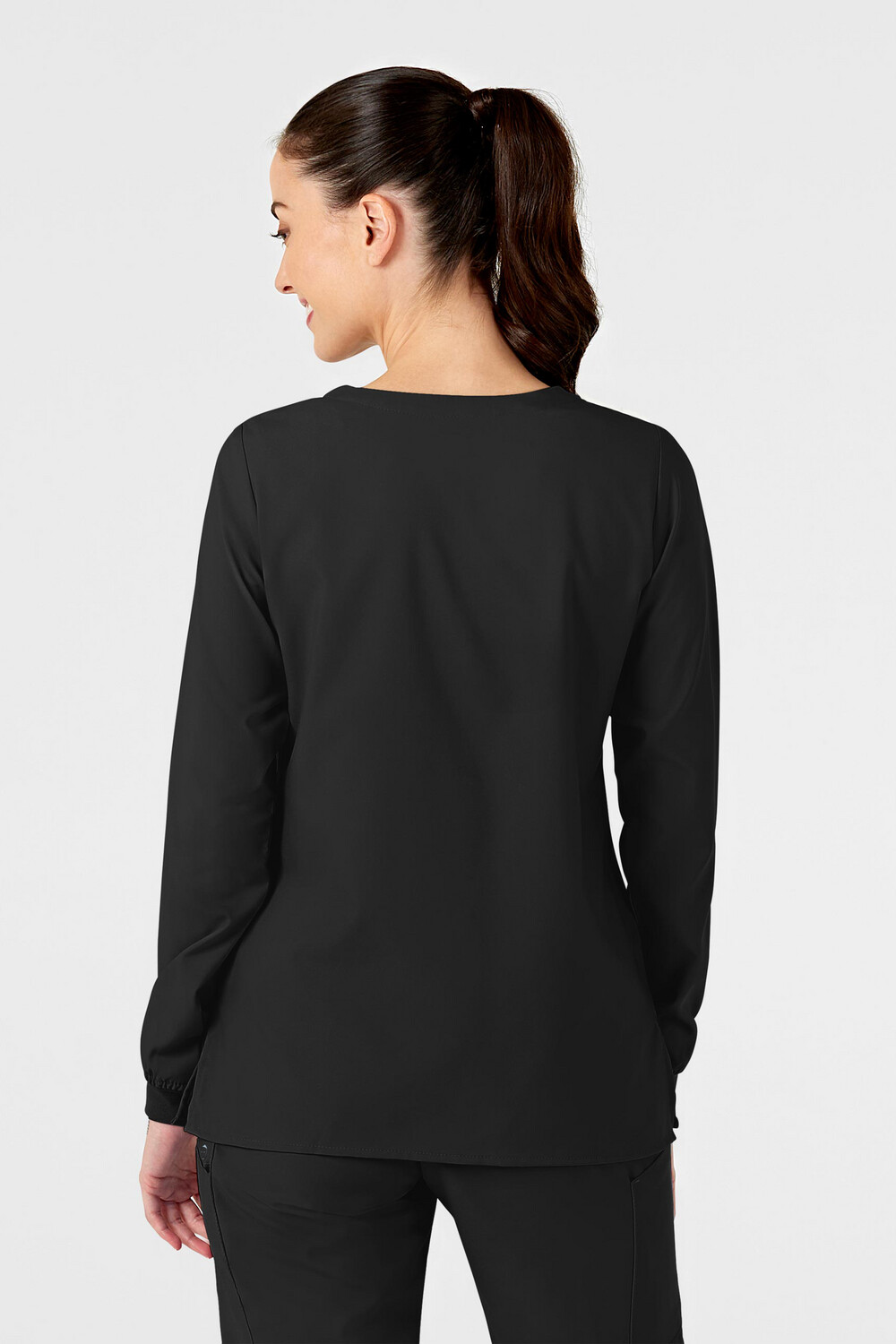 Casacca donna 8155 girocollo manica lunga black