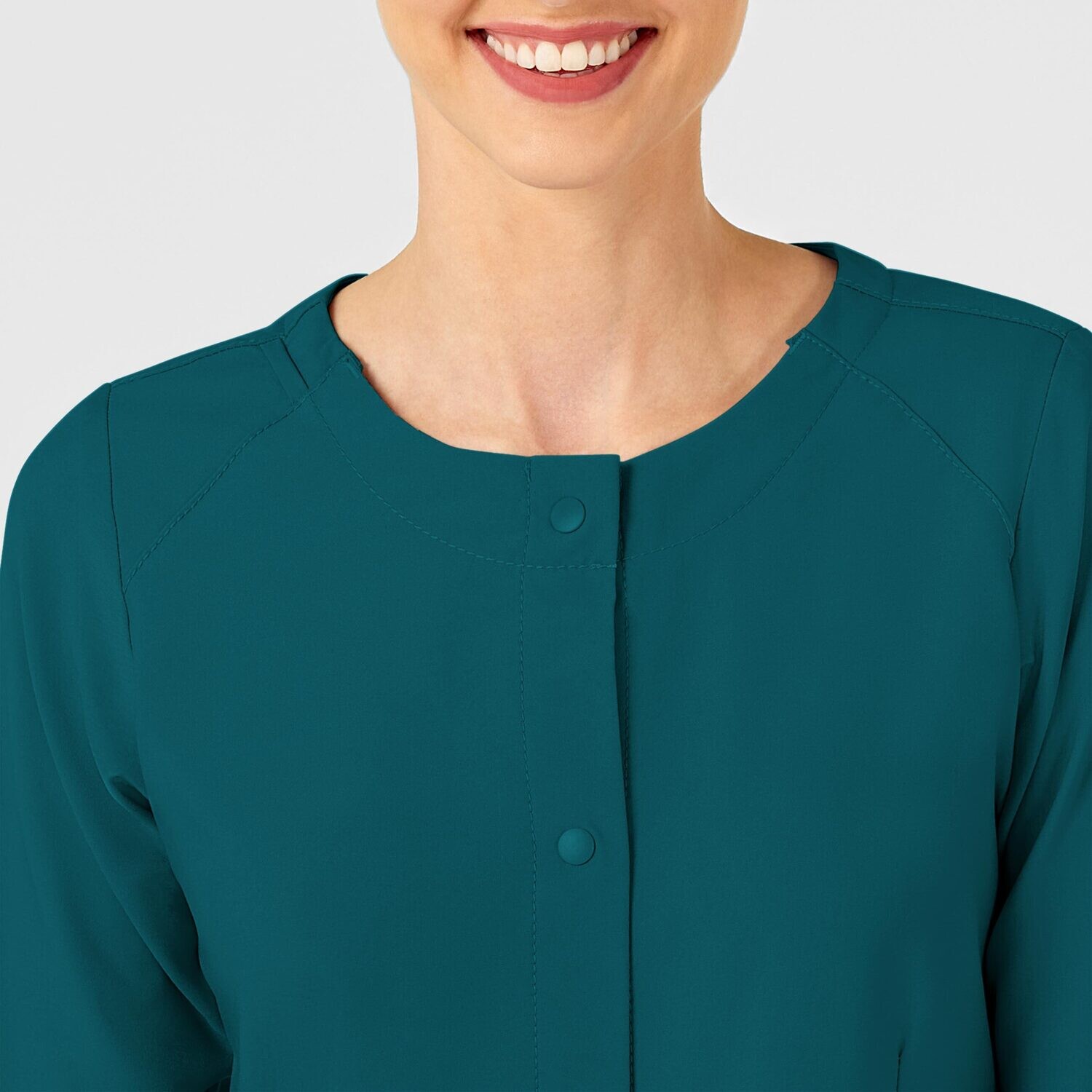 Casacca donna 8155 girocollo manica lunga caribbean blue