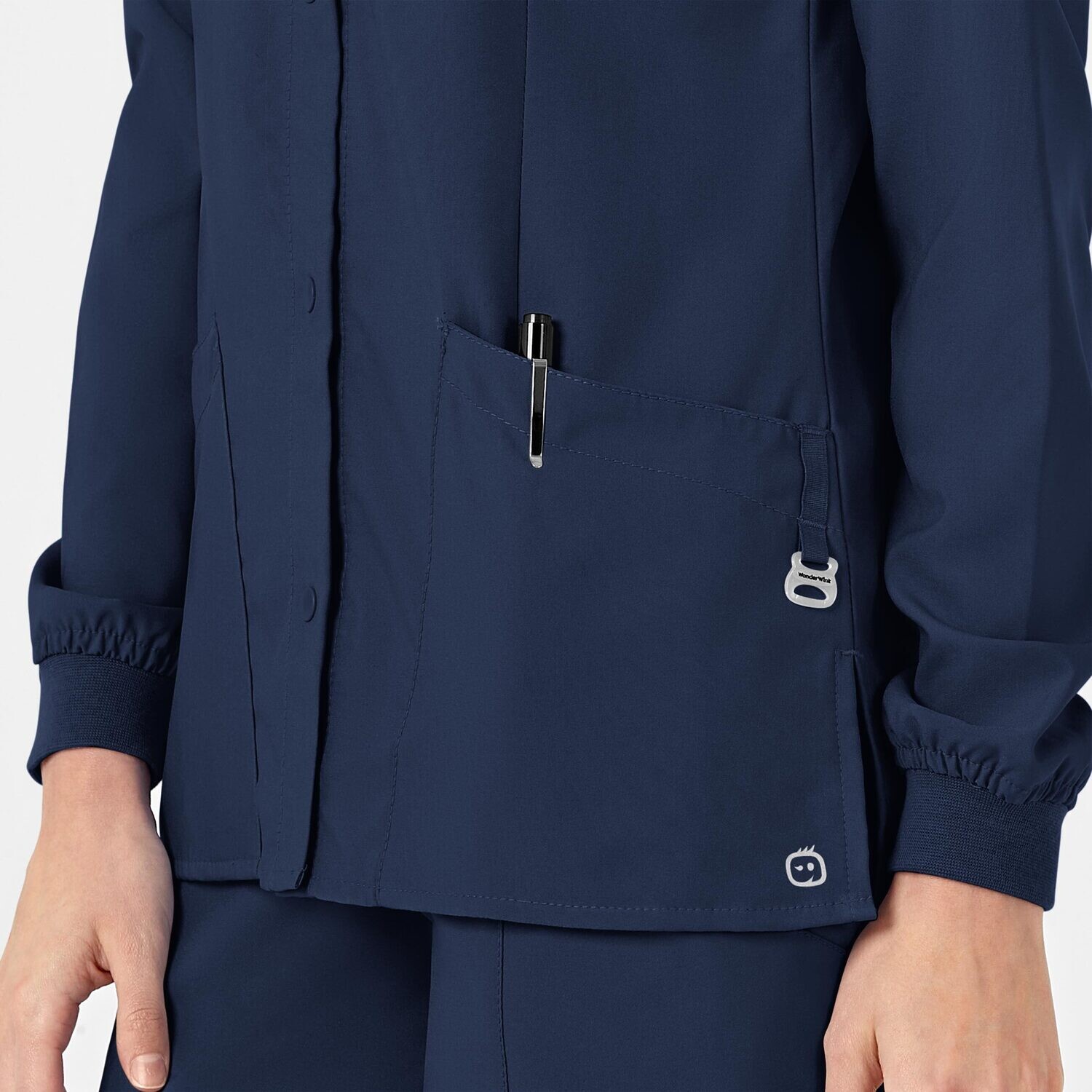 Casacca donna 8155 girocollo manica lunga navy blue