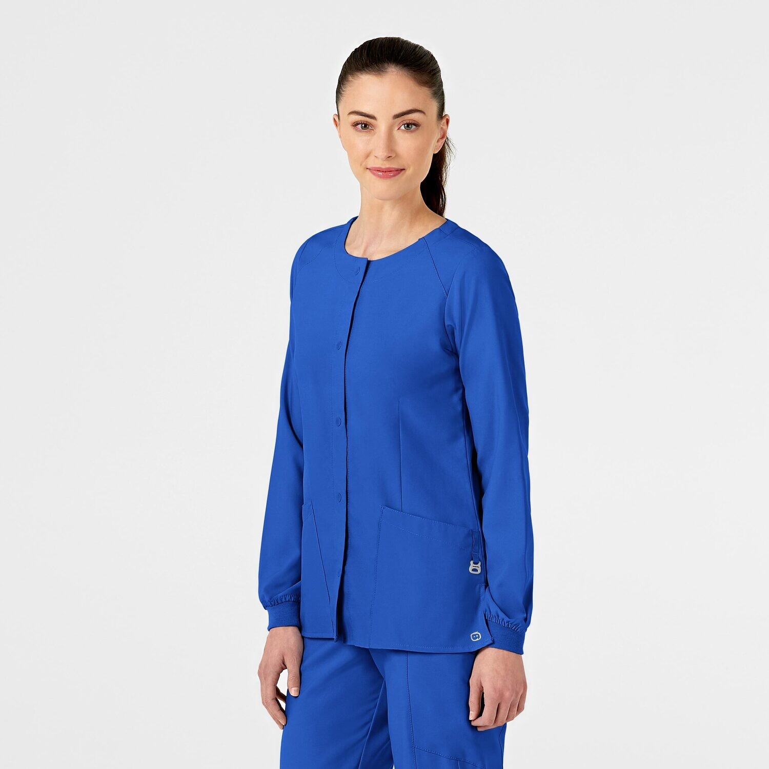 Casacca donna 8155 girocollo manica lunga royal blue