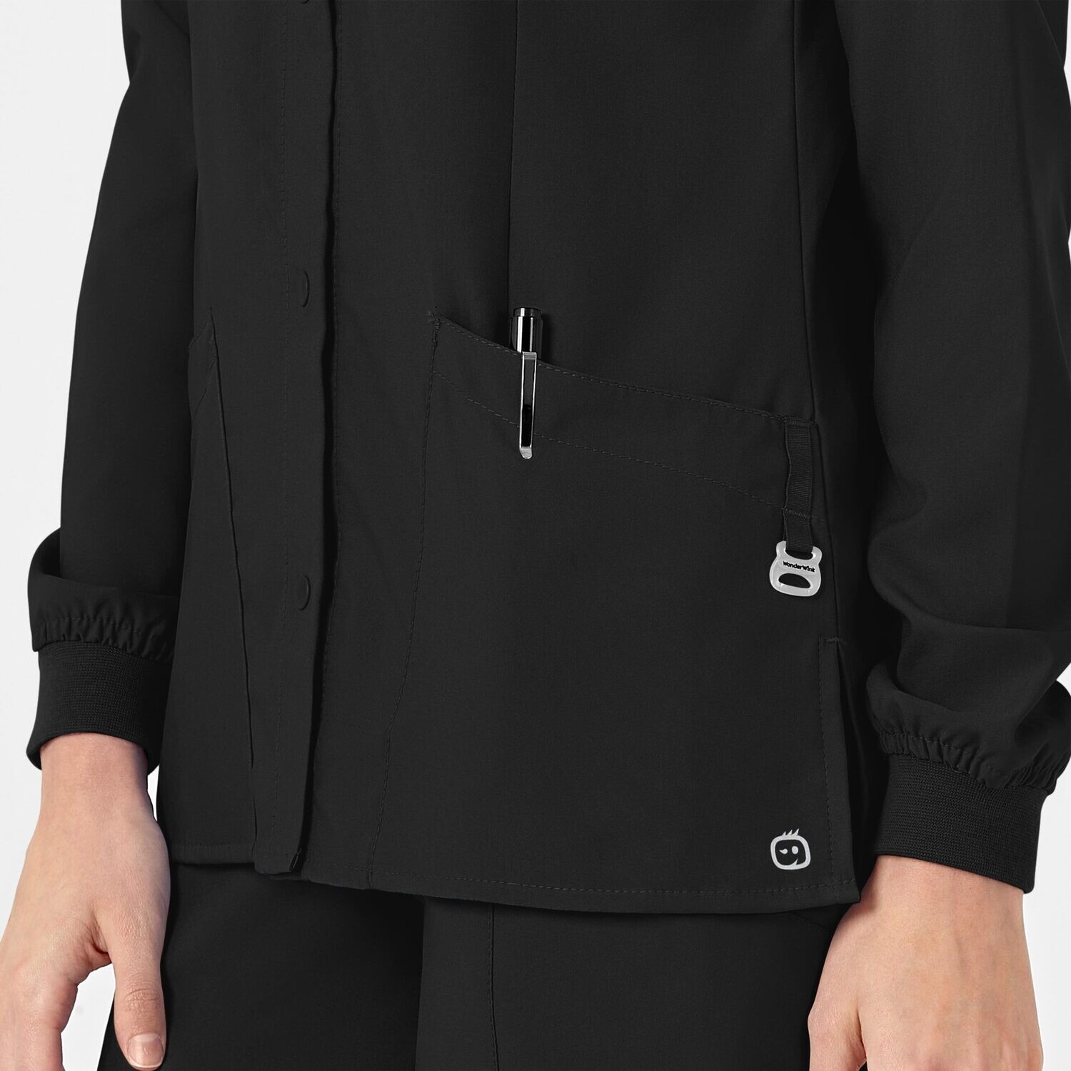 Casacca donna 8155 girocollo manica lunga black
