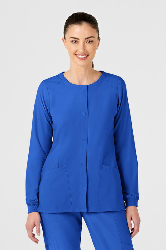 Casacca donna 8155 girocollo manica lunga royal blue