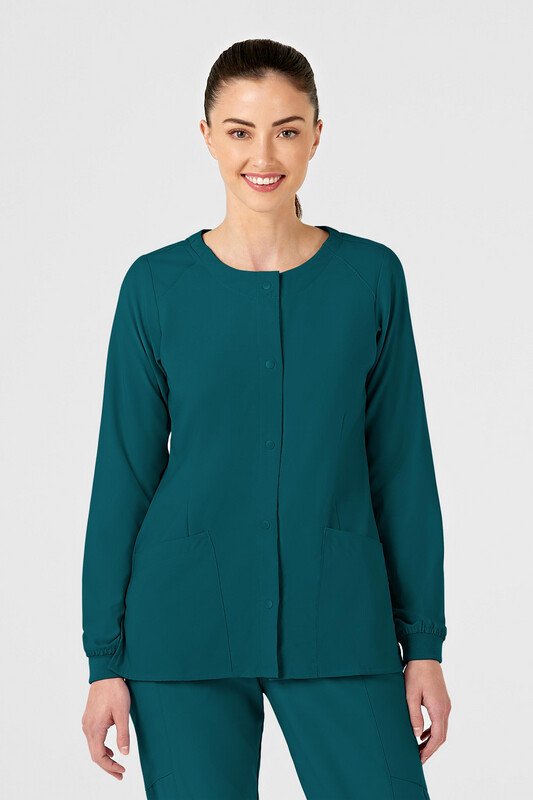 Casacca donna 8155 girocollo manica lunga caribbean blue