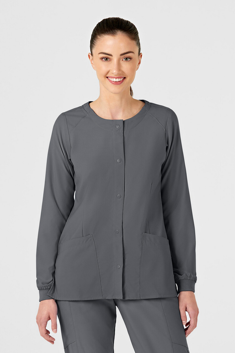Casacca donna 8155 girocollo manica lunga pewter