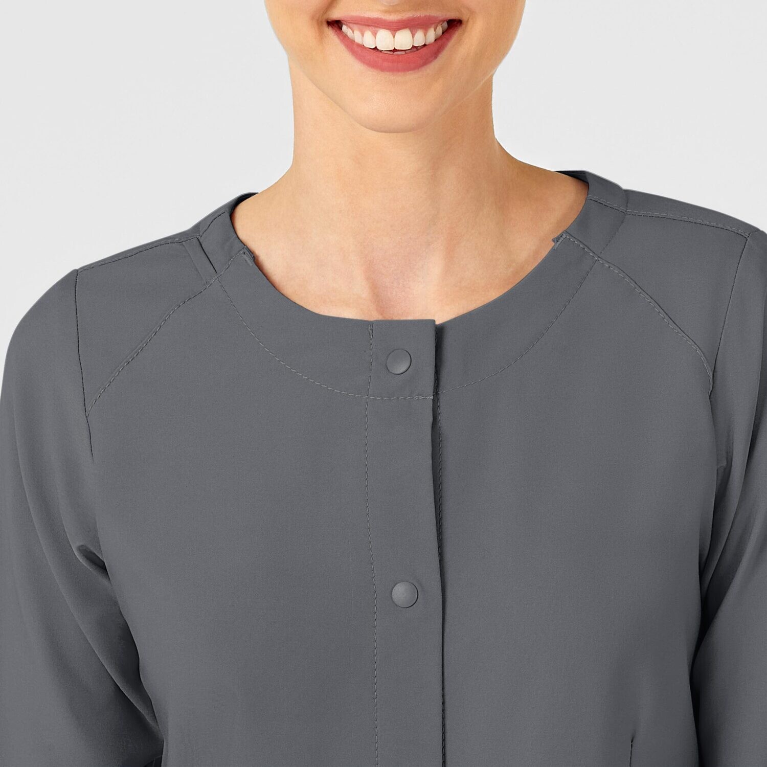 Casacca donna 8155 girocollo manica lunga pewter