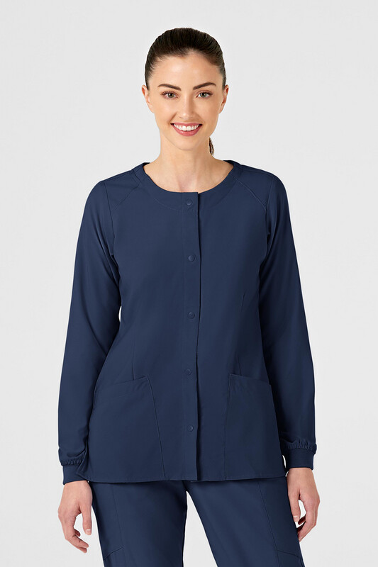 Casacca donna 8155 girocollo manica lunga navy blue