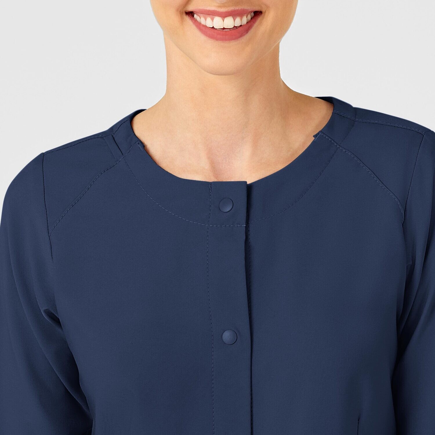 Casacca donna 8155 girocollo manica lunga navy blue