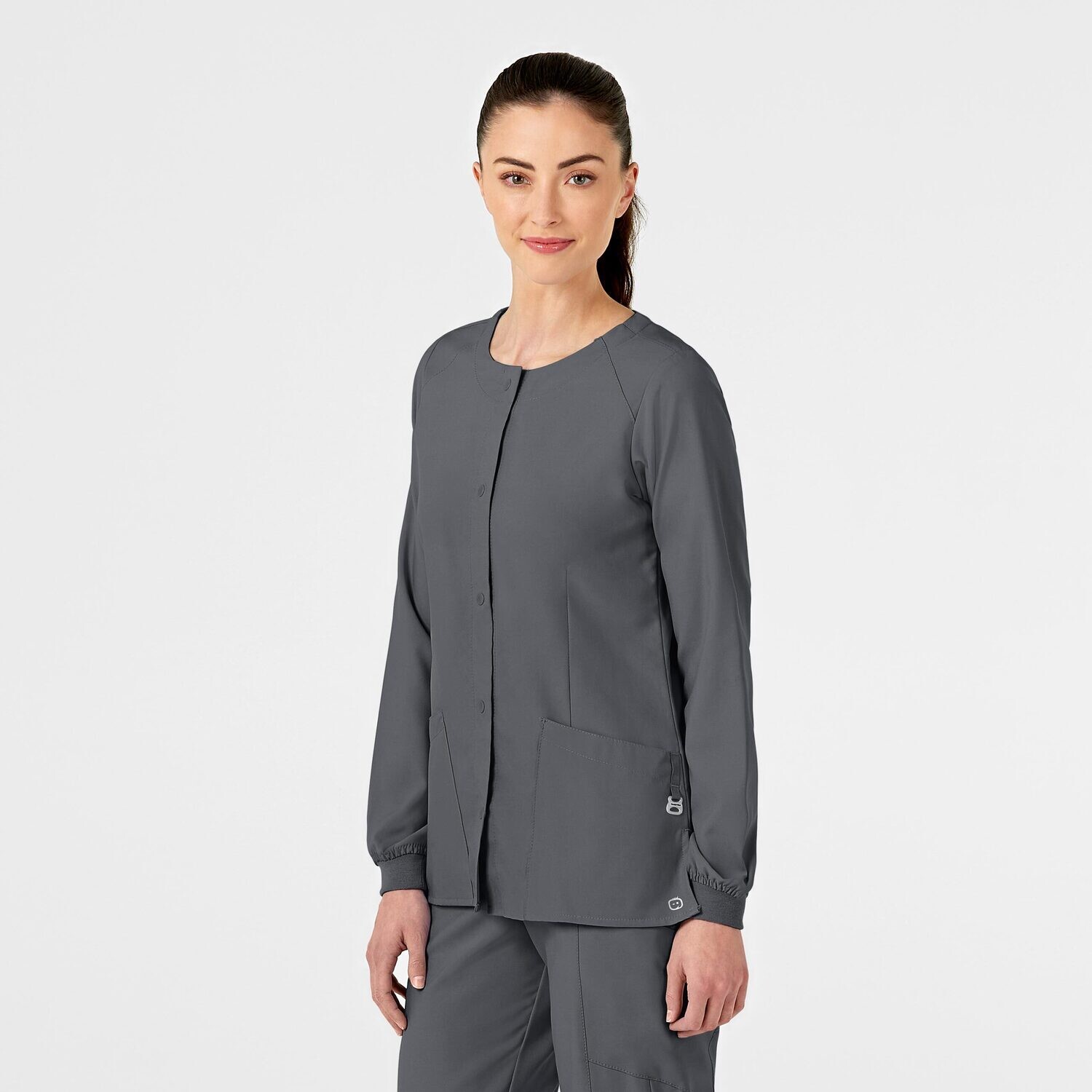 Casacca donna 8155 girocollo manica lunga pewter