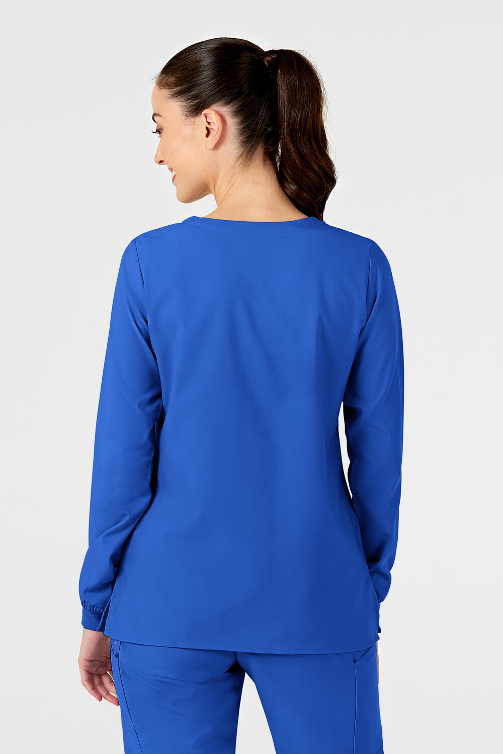 Casacca donna 8155 girocollo manica lunga royal blue
