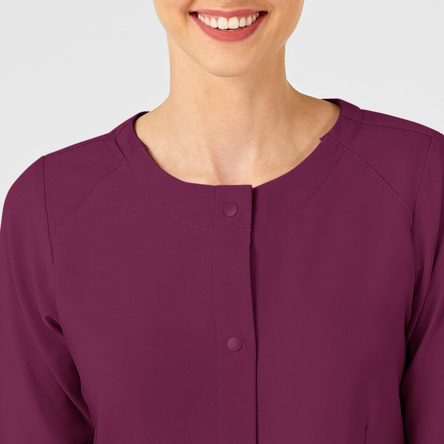 Casacca donna 8155 girocollo manica lunga wine