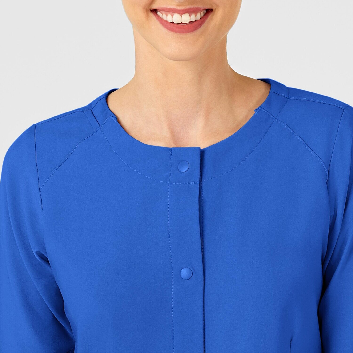 Casacca donna 8155 girocollo manica lunga royal blue