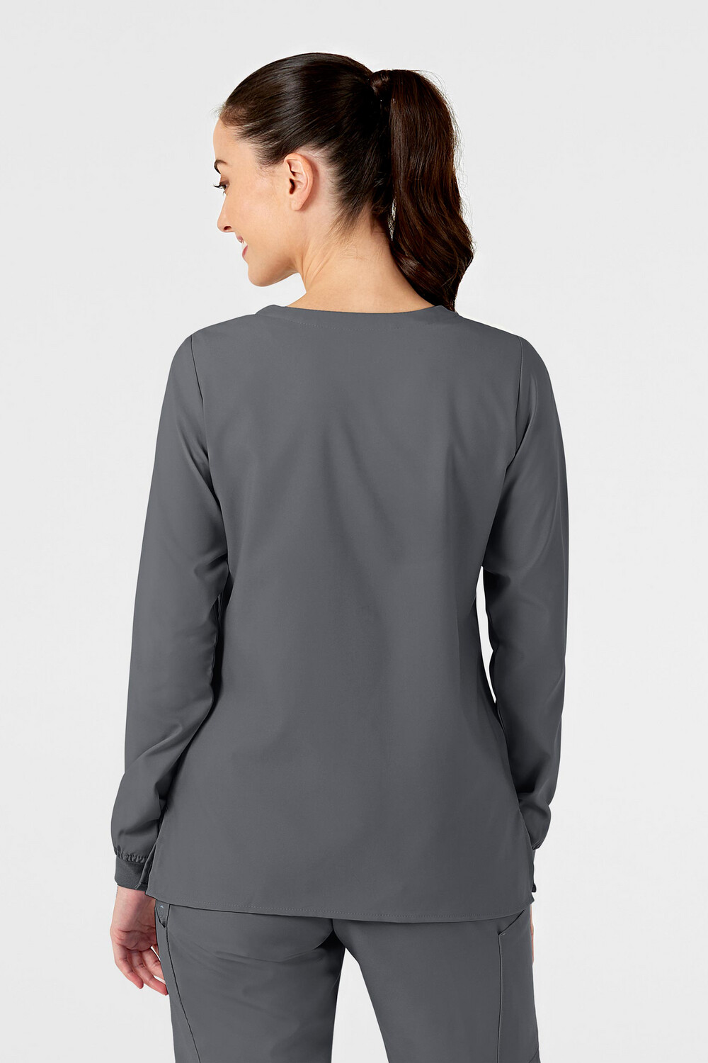 Casacca donna 8155 girocollo manica lunga pewter