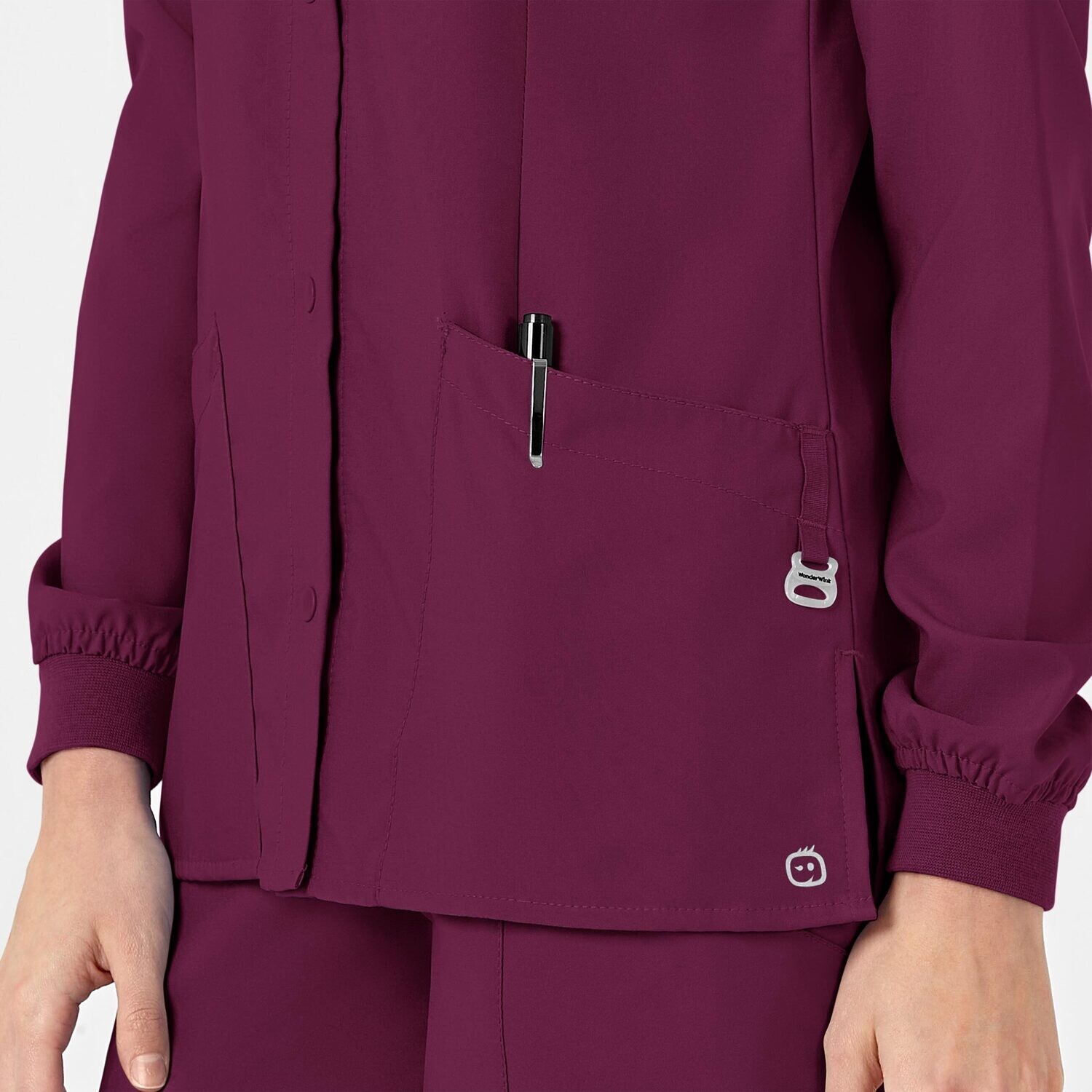 Casacca donna 8155 girocollo manica lunga wine