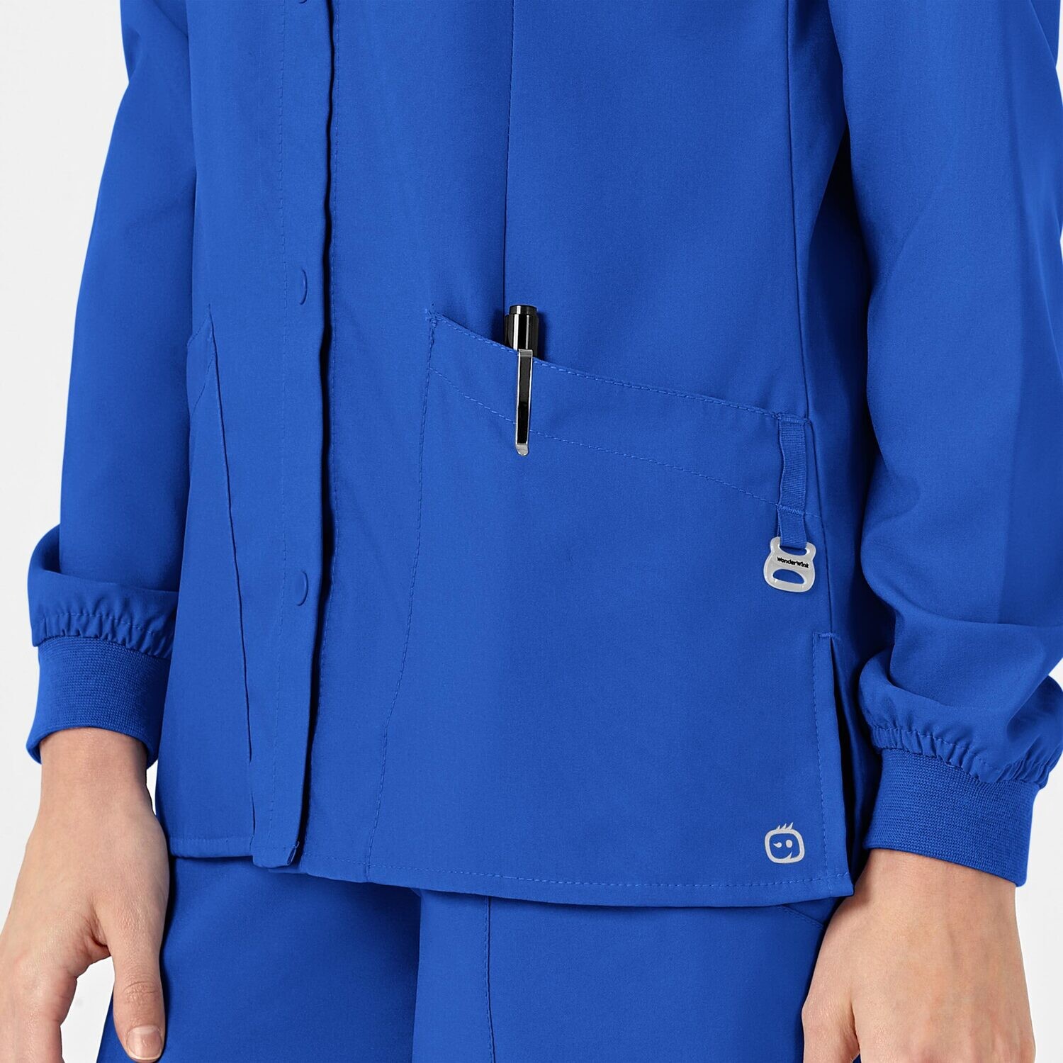 Casacca donna 8155 girocollo manica lunga royal blue