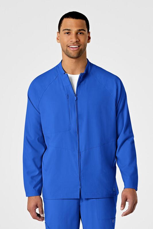 Casacca uomo 8355 manica lunga con zip royal blue