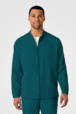Casacca uomo 8355 manica lunga con zip caribbean blue