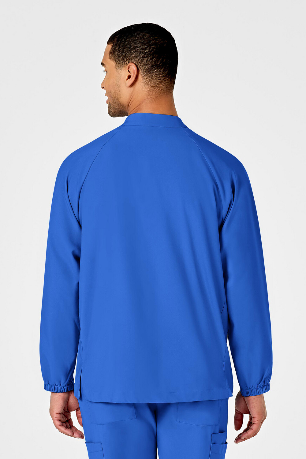 Casacca uomo 8355 manica lunga con zip royal blue