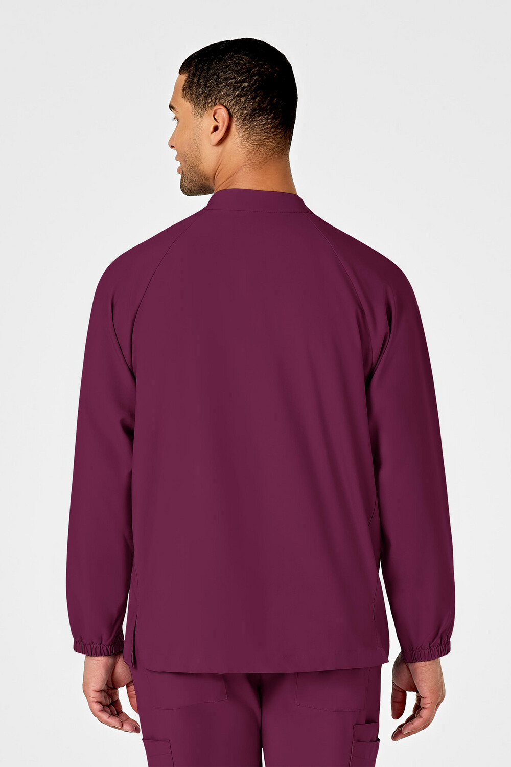 Casacca uomo 8355 manica lunga con zip wine