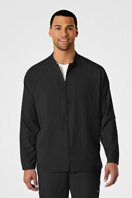 Casacca uomo 8355 manica lunga con zip black