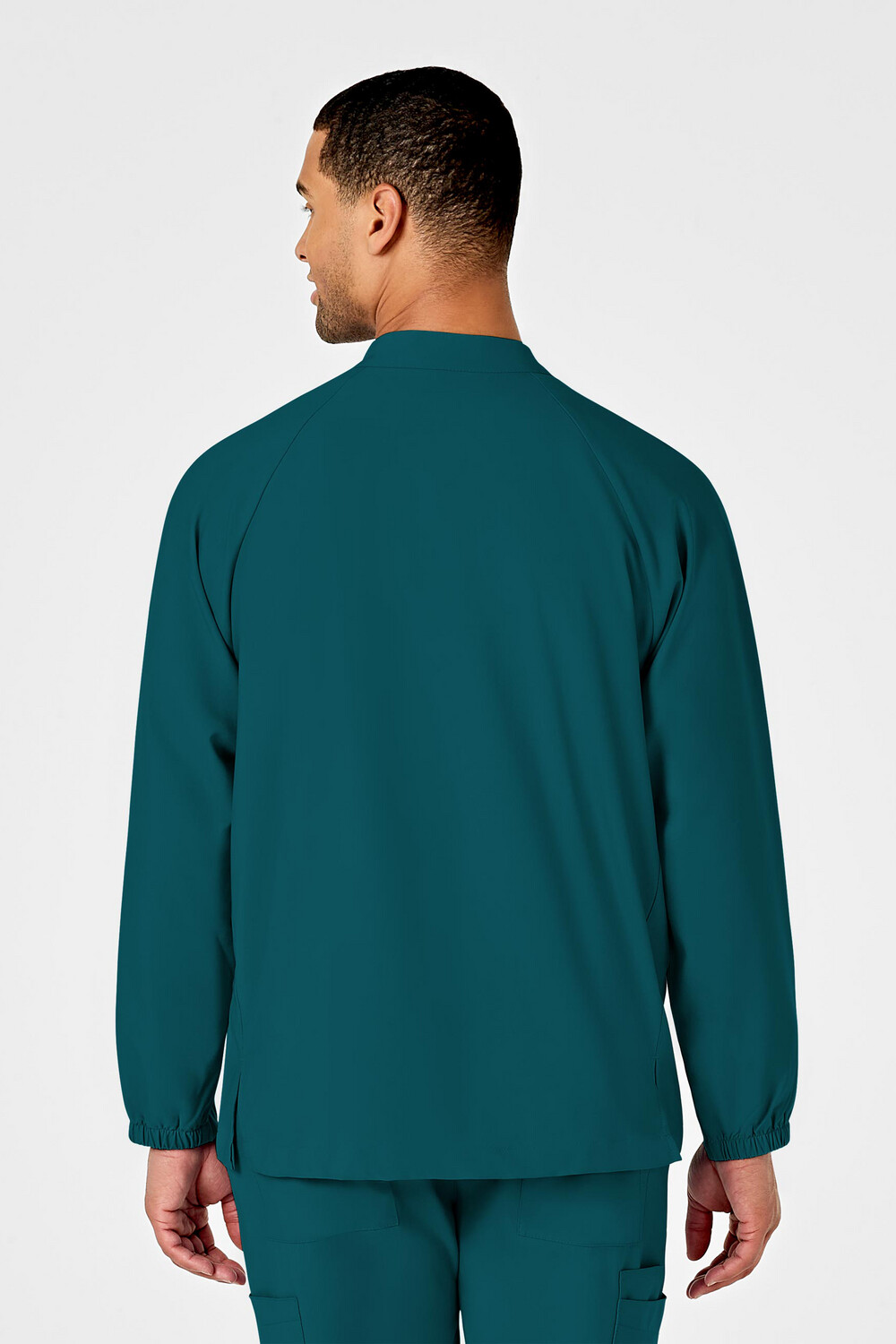 Casacca uomo 8355 manica lunga con zip caribbean blue